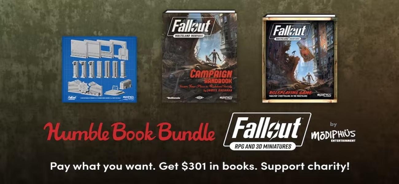 Maggiori informazioni riguardo "Humble Bundle: Encore - Fallout RPG & 3D Miniatures"